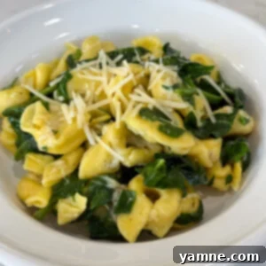 Meatless Monday Skillet Tortellini with Spinach 7 Skillet Tortellini with spinach