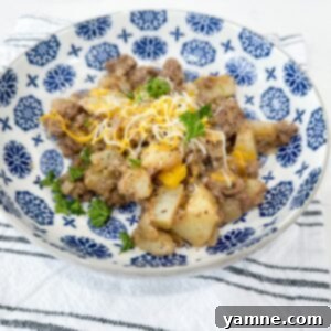 One Pot Beefy Cheesy Potatoes