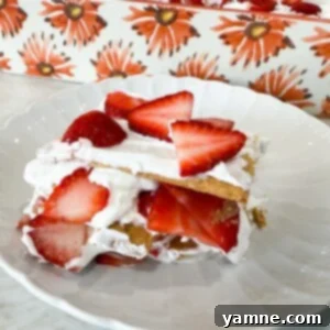 No Bake Strawberry Icebox Cake