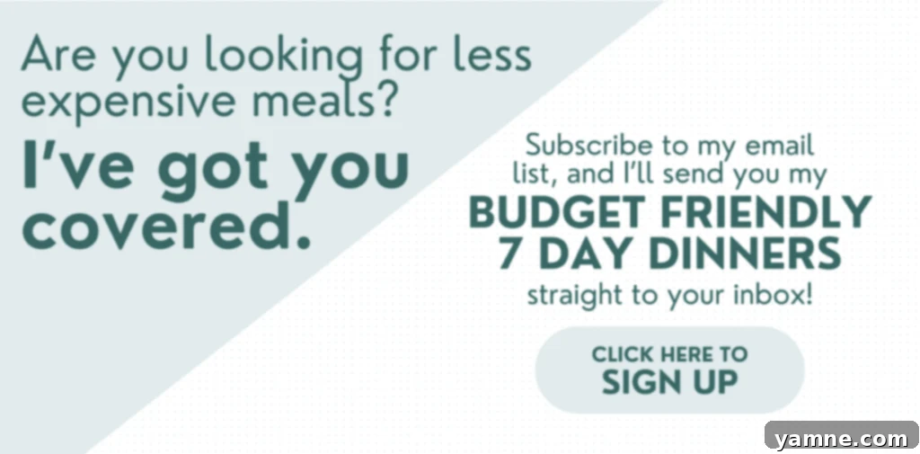 Budget friendly meal plan