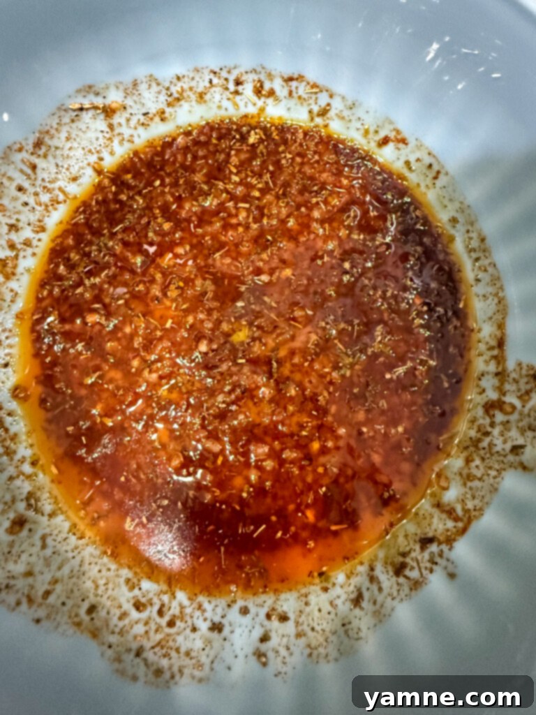 Easy One-Pan Tilapia Bake 3 Seasoning mixture for tilapia in a small bowl