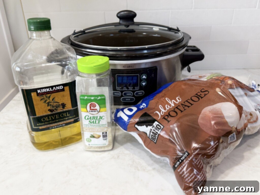 slow cooker baked potato ingredients