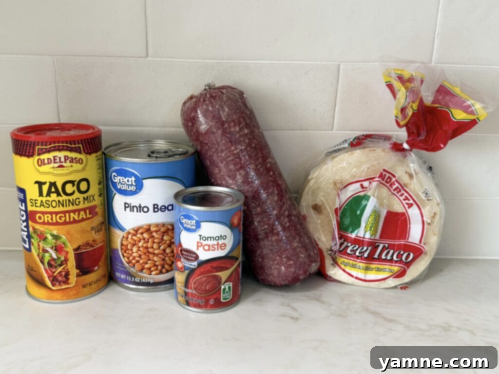 ground beef taco ingredients