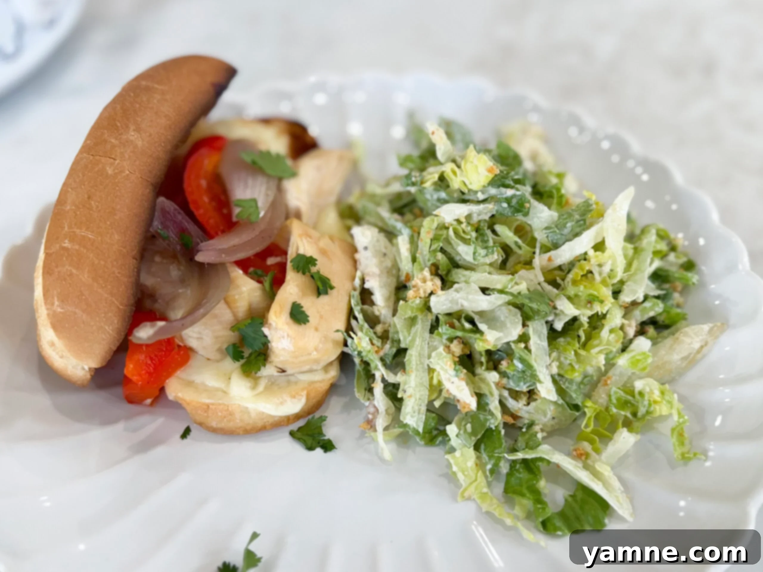 Easy Crockpot Chicken Philly Cheesesteak Sandwiches recipe