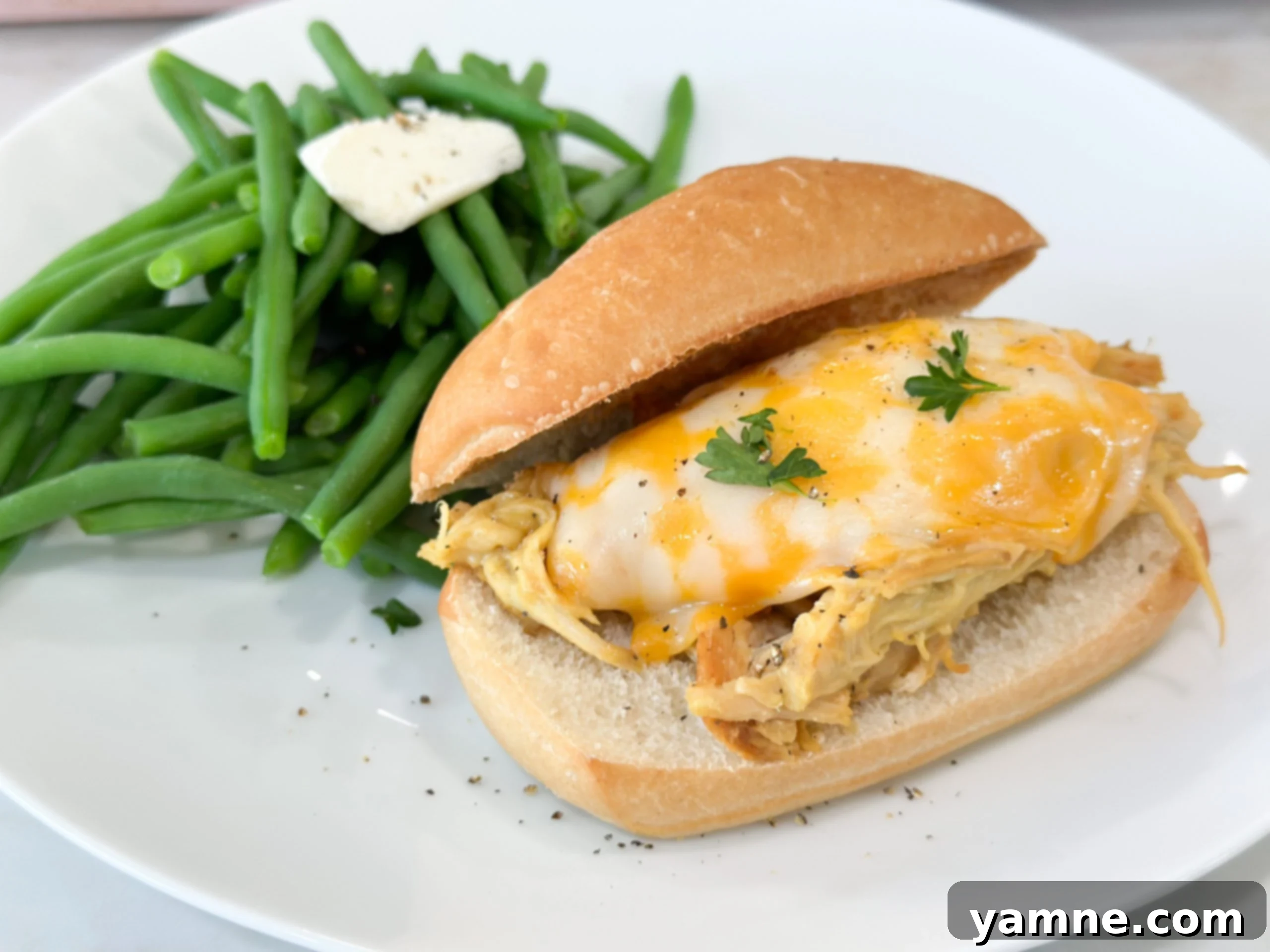 Juicy Slow Cooker Honey Mustard Chicken, a simple and comforting dinner
