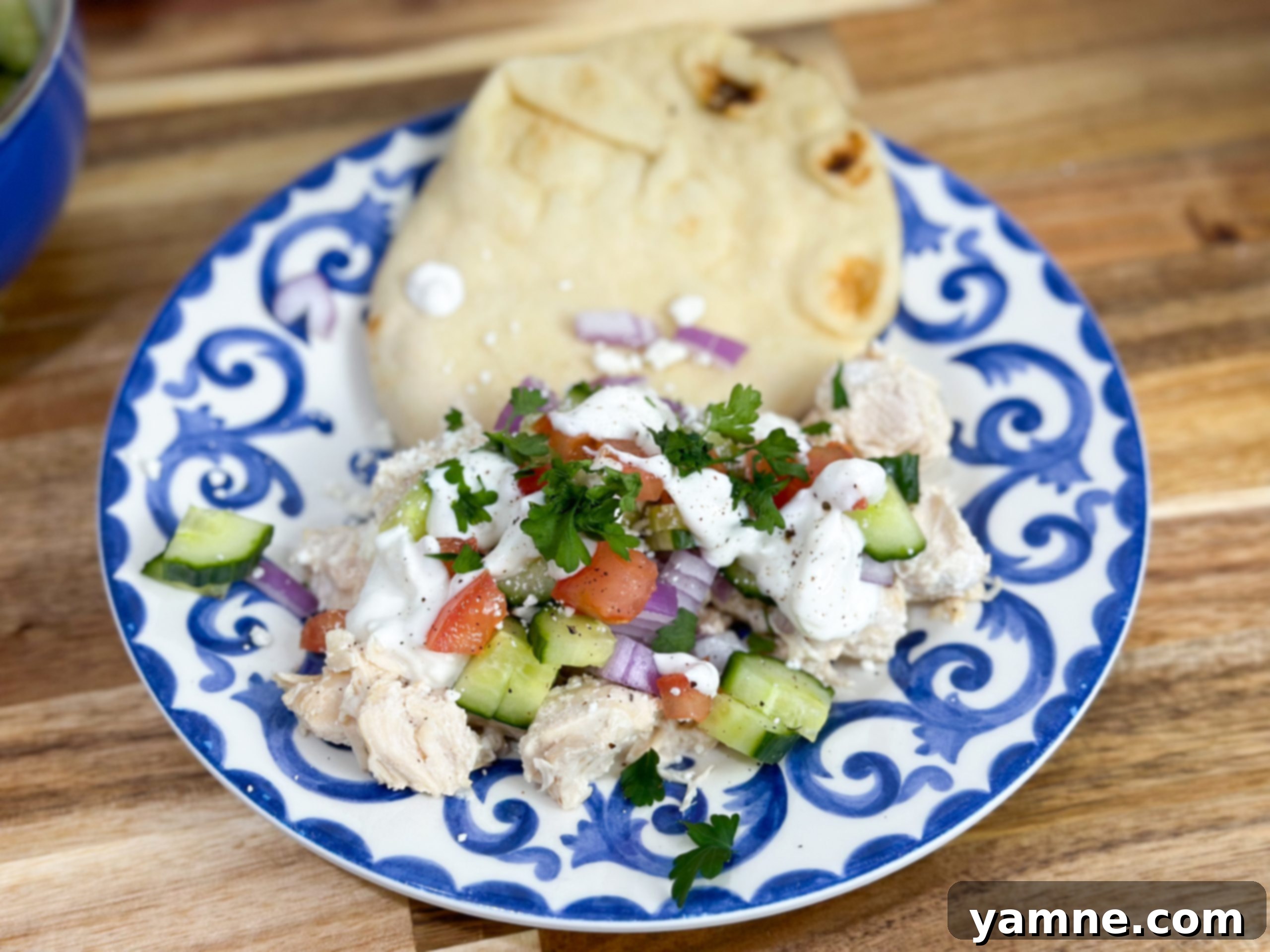 Easy Slow Cooker Greek Chicken with olives and feta