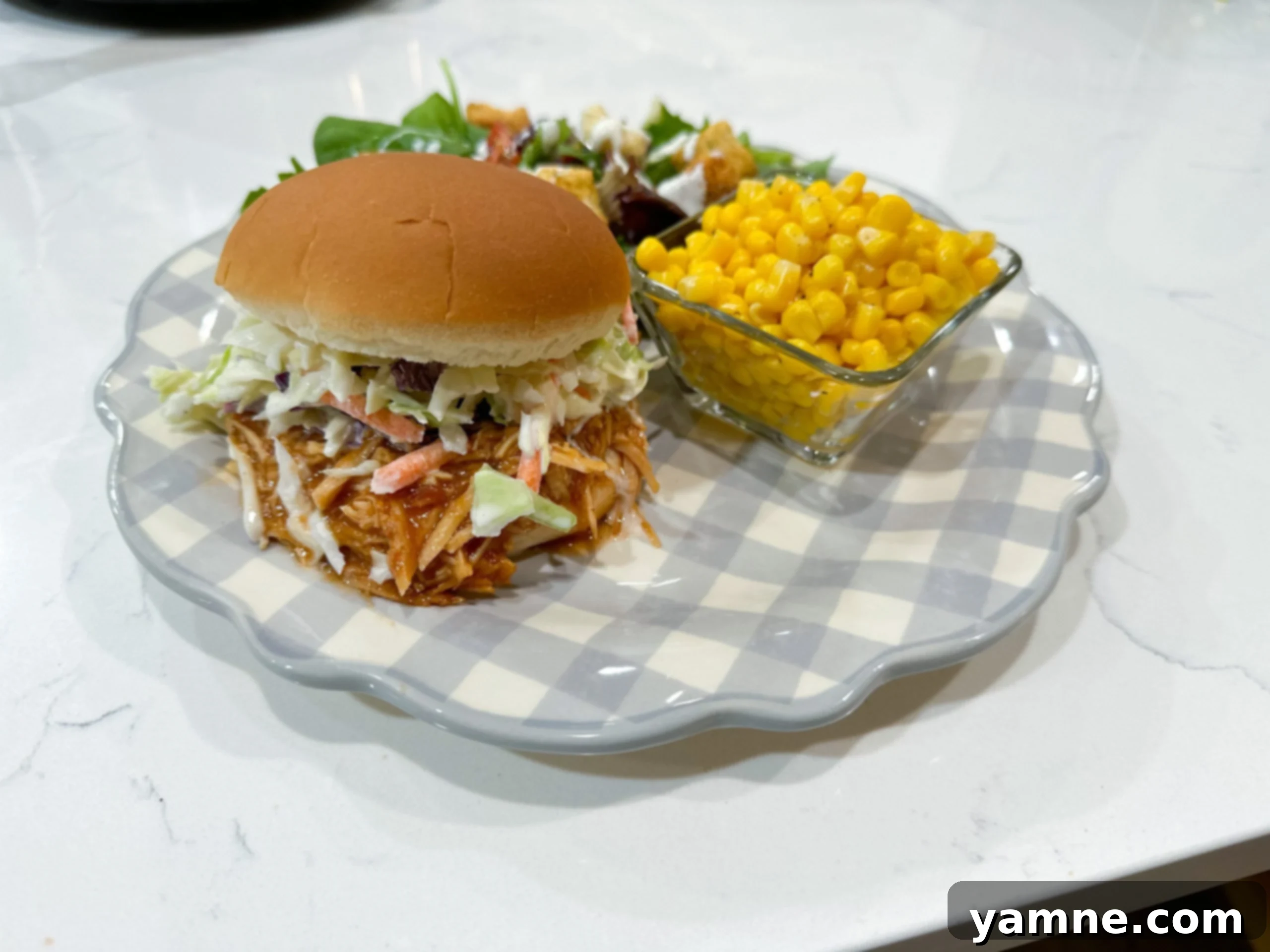 Easy 3-ingredient Slow Cooker BBQ Chicken recipe
