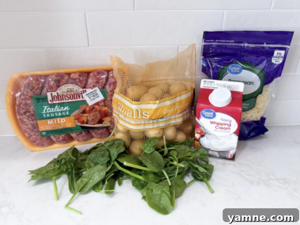 Italian Sausage and Potato Skillet ingredients