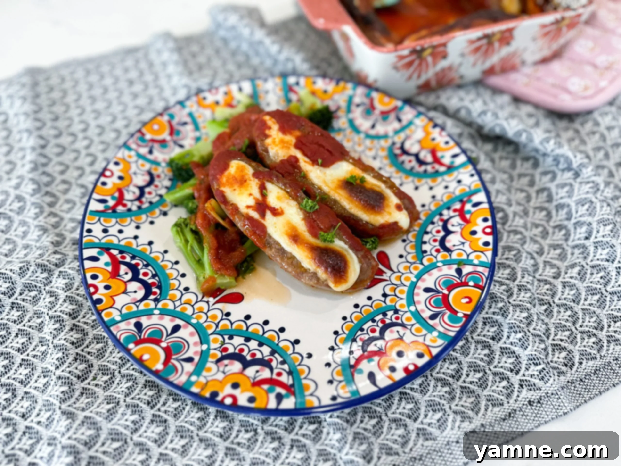 Low Carb Mozzarella Stuffed Sausage