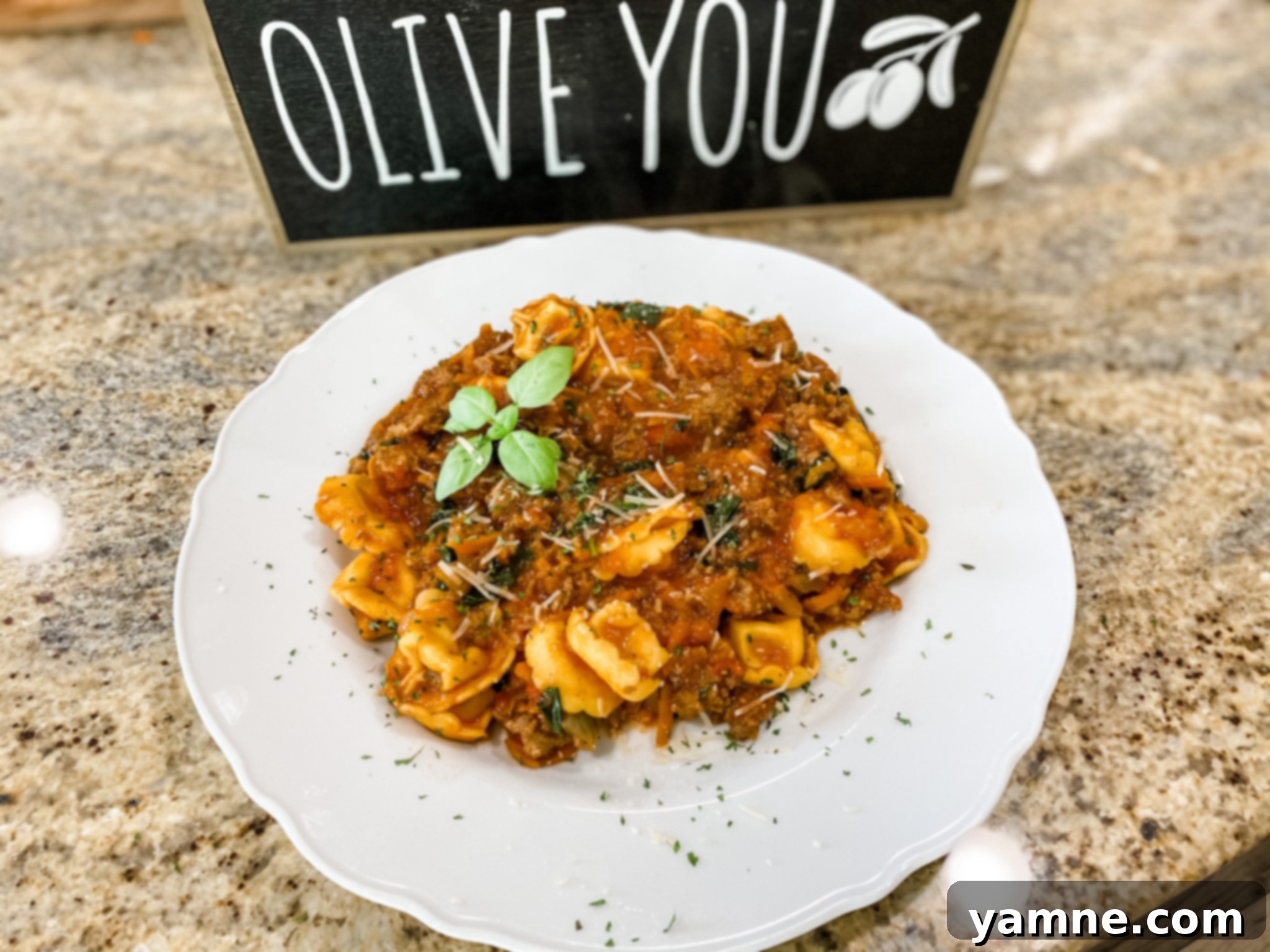 One Pot Sausage Tortellini