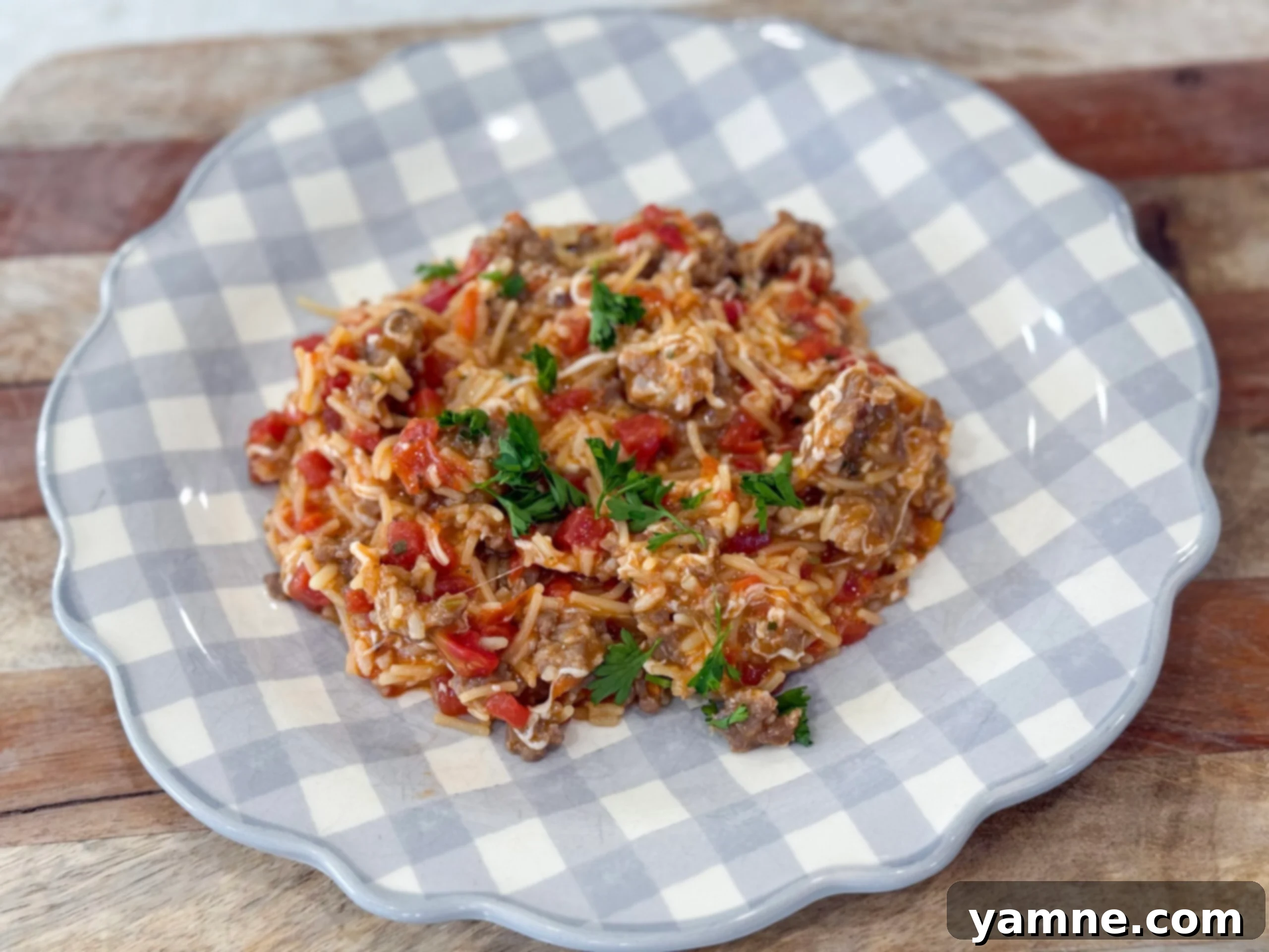 Simple Italian Sausage and Rice dinner