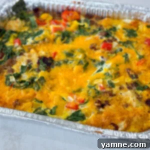 Sausage Hash Brown and Egg Casserole