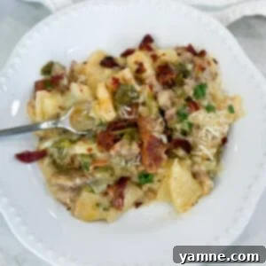 Creamy Zuppa Toscana Sausage Potato and Kale Bake 13 Zuppa Toscana Casserole plated