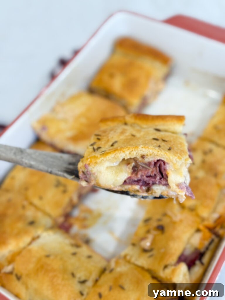 Pastrami Swirl Bake 11 Finished Pastrami Crescent Sandwich Bake