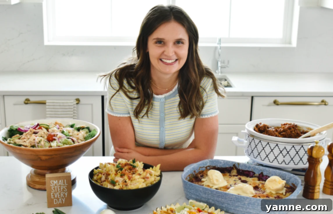 Julia Pacheco smiling in her kitchen