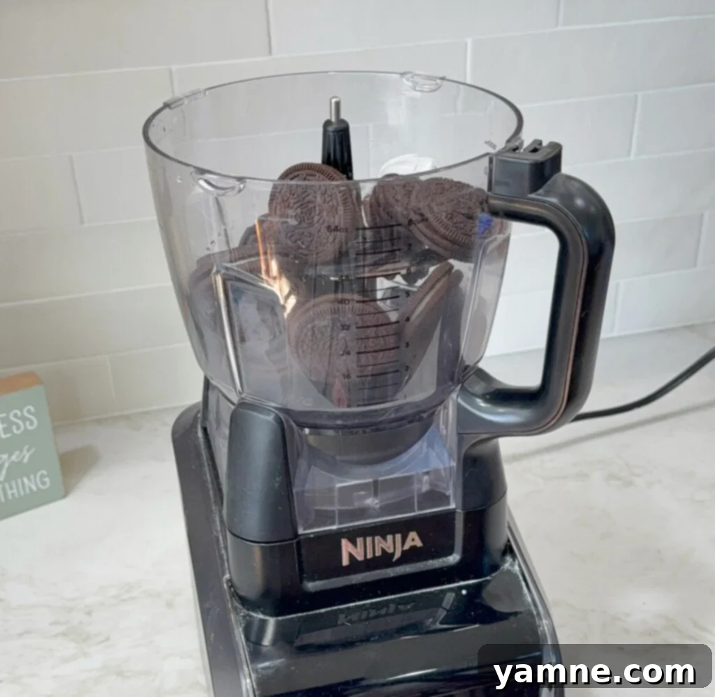 Buster Bar Ice Cream Delight 4 crushed oreos for ice cream cake