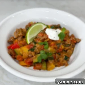 easy mexican taco skillet