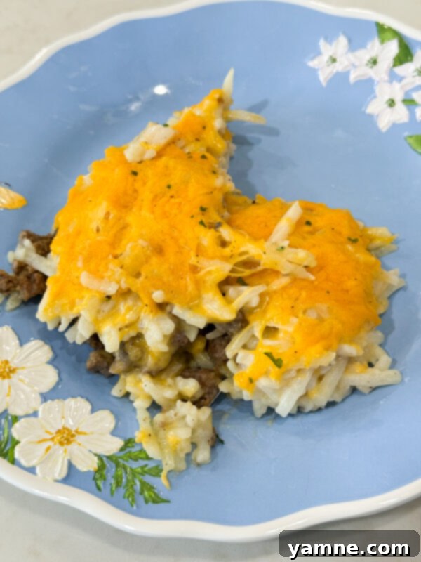 Hashbrown Hamburger Casserole