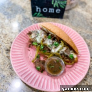Slow Cooker Philly Cheesesteak Sandwiches