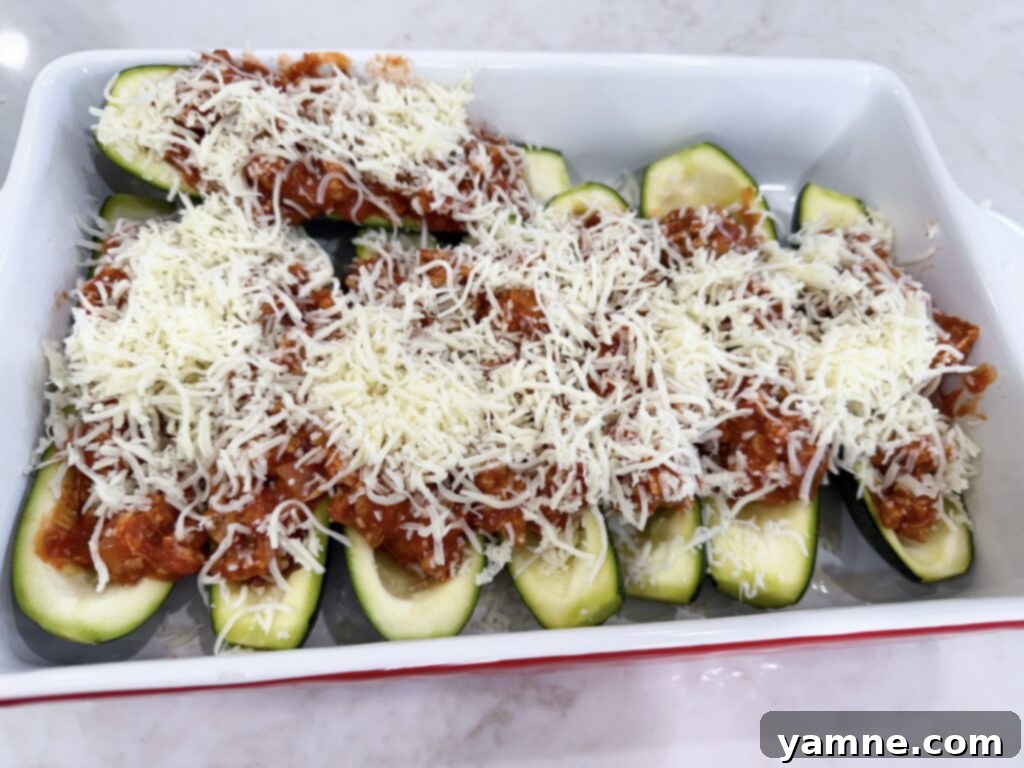 Savory Turkey Zucchini Bake 9 delicious zucchini boat recipe