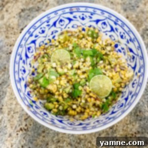 Sunshine Corn and Avocado Salad 2 Vibrant Avocado Corn Salad with fresh basil, diced red onion, and lime juice
