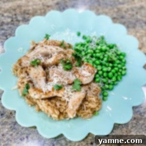 Parmesan Garlic Chicken with Creamy Rice 2 Parmesan Garlic Chicken and Rice