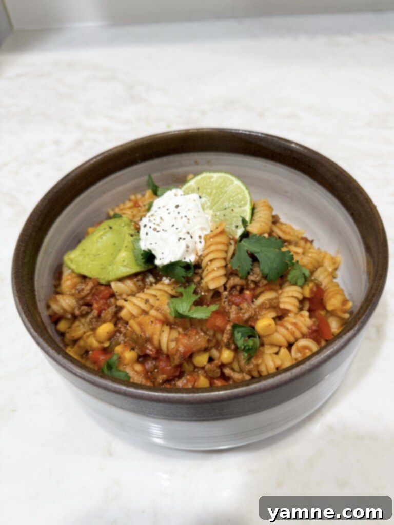 easy taco pasta recipe