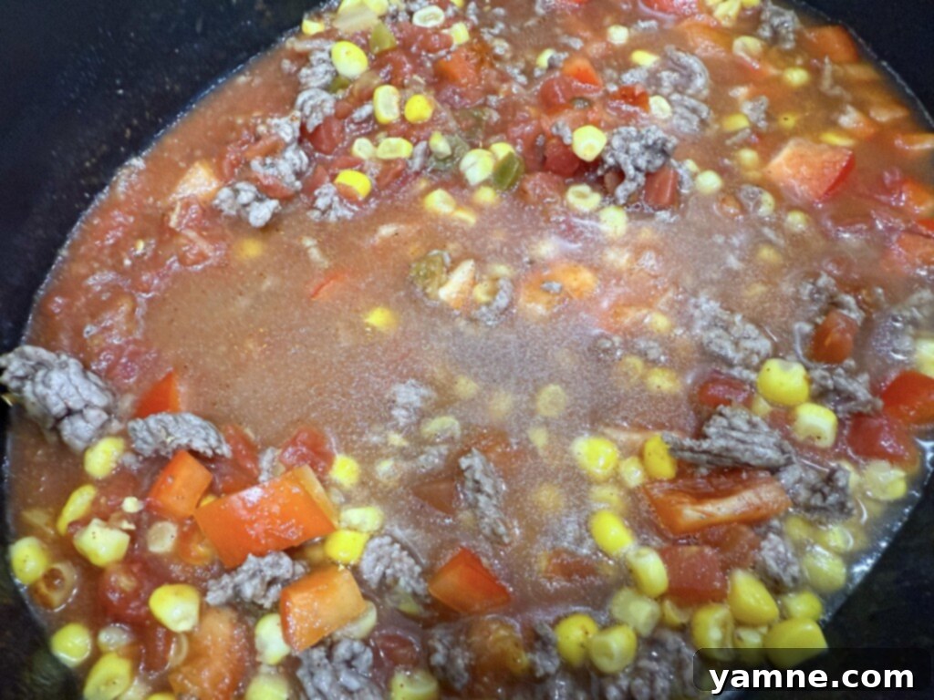 ground beef taco pasta