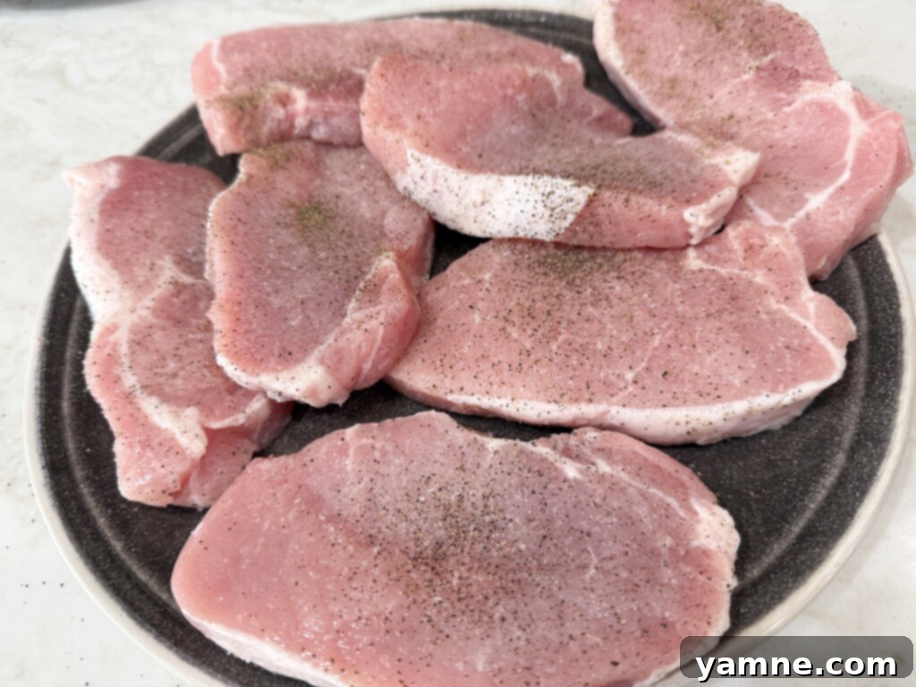 seasoned pork chops