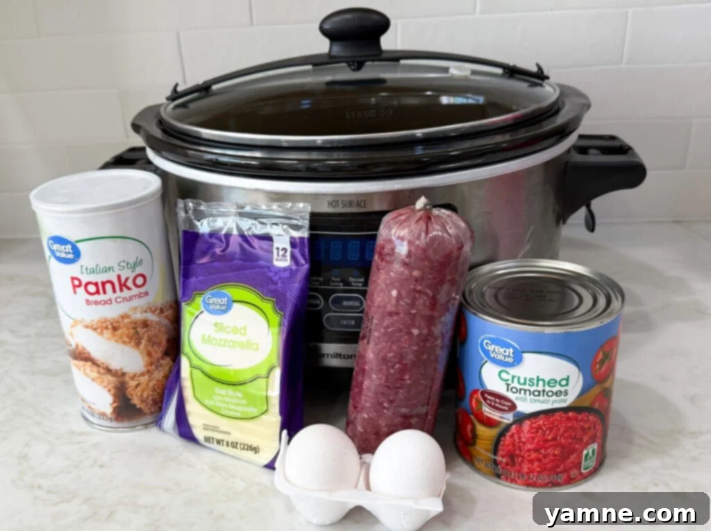 Slow cooker meatball sub ingredients
