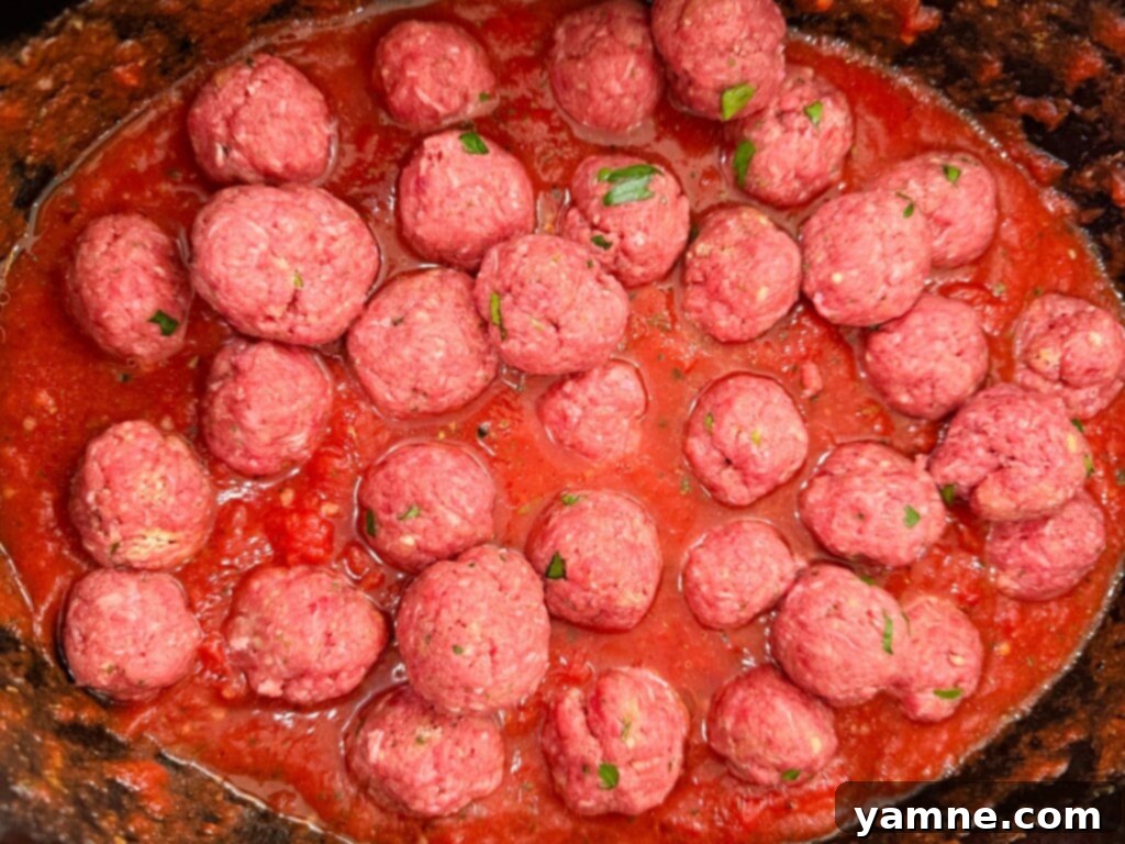 cook slow cooker meatballs