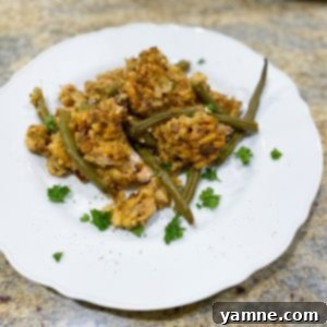 Delicious Slow Cooker Stuffing Chicken ready to be served