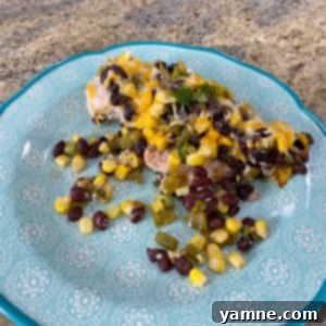 Sunset Spice Chicken 2 Delicious Southwest Chicken with black beans, corn, and melted cheese