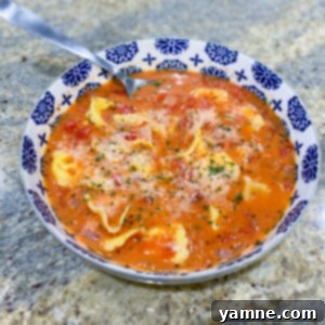 Creamy Tomato Tortellini Soup 2 One-Pot Tortellini Tomato Soup