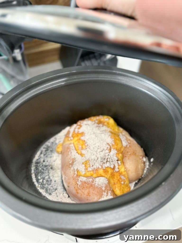 ingredients for slow cooker chicken and gravy