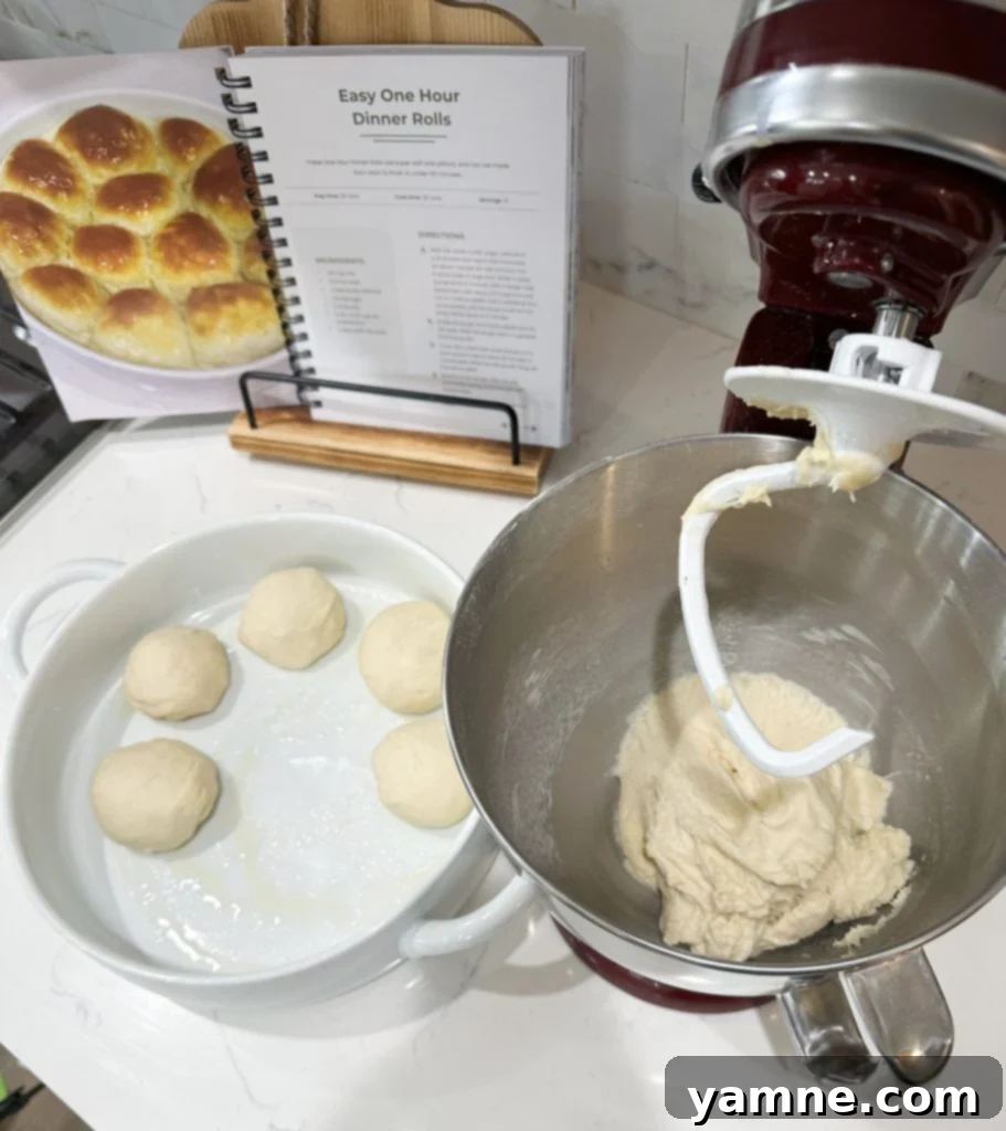 easy homemade one-hour dinner rolls