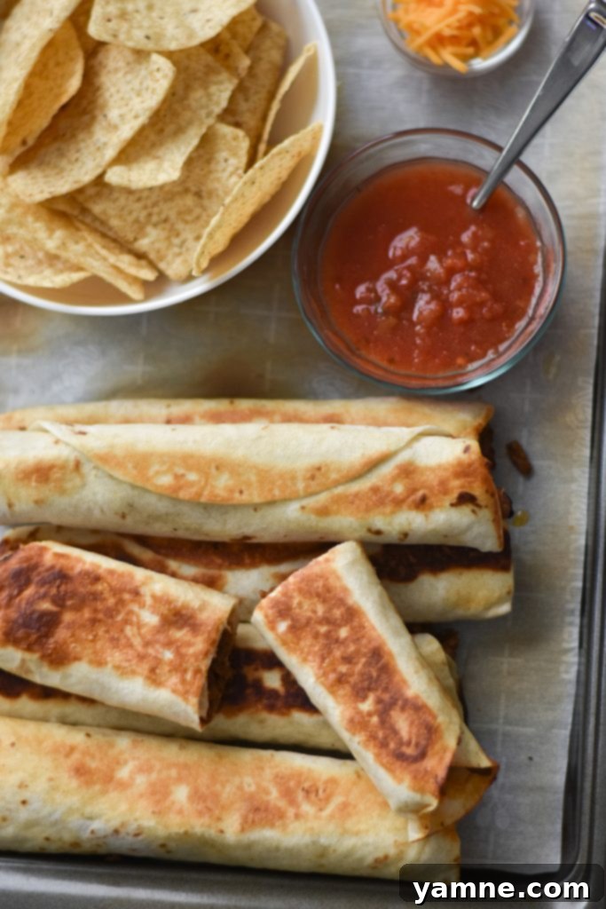Delicious Homemade Beef Taquitos