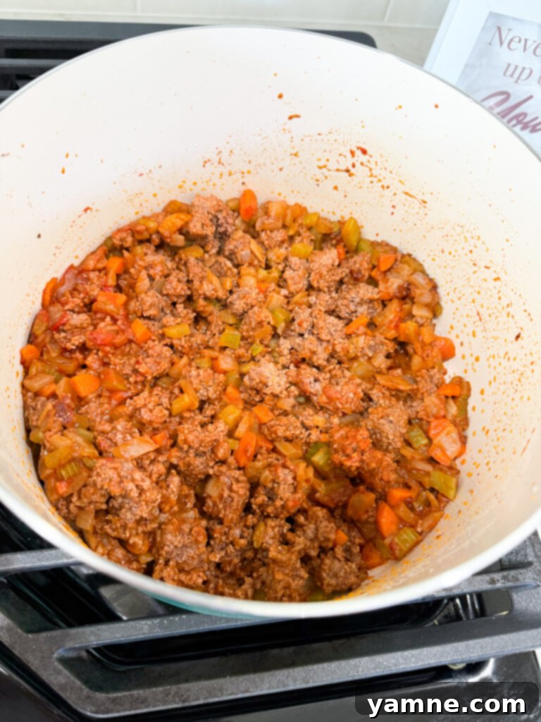 Cooking ground beef