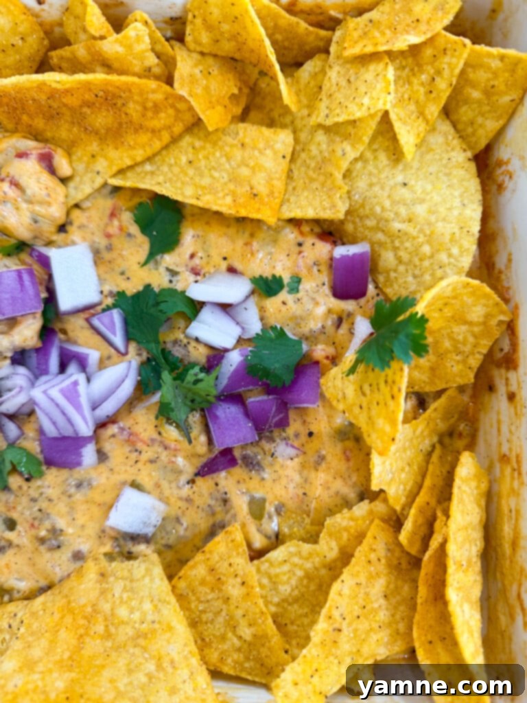 baked loaded queso