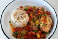 Savory Slow Cooked Chicken and Garden Vegetables