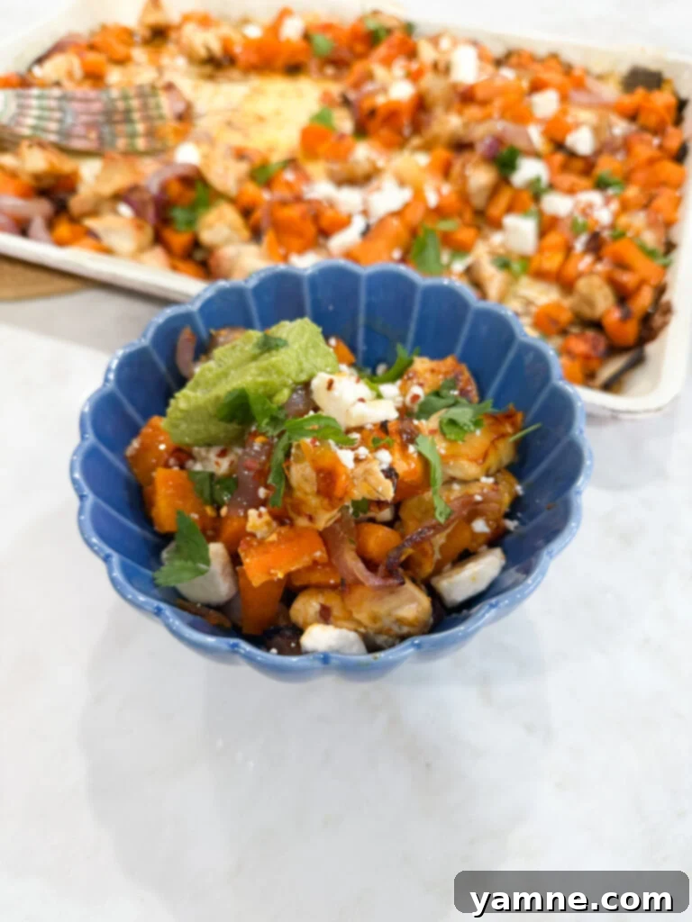 Hot Honey Sheet Pan Chicken on a baking sheet