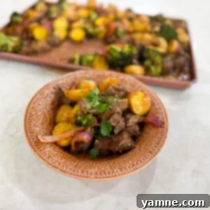 Garlic Butter Steak Bites with Roasted Veggies 6 Sheet Pan Garlic Butter Steak Bites & Roasted Vegetables