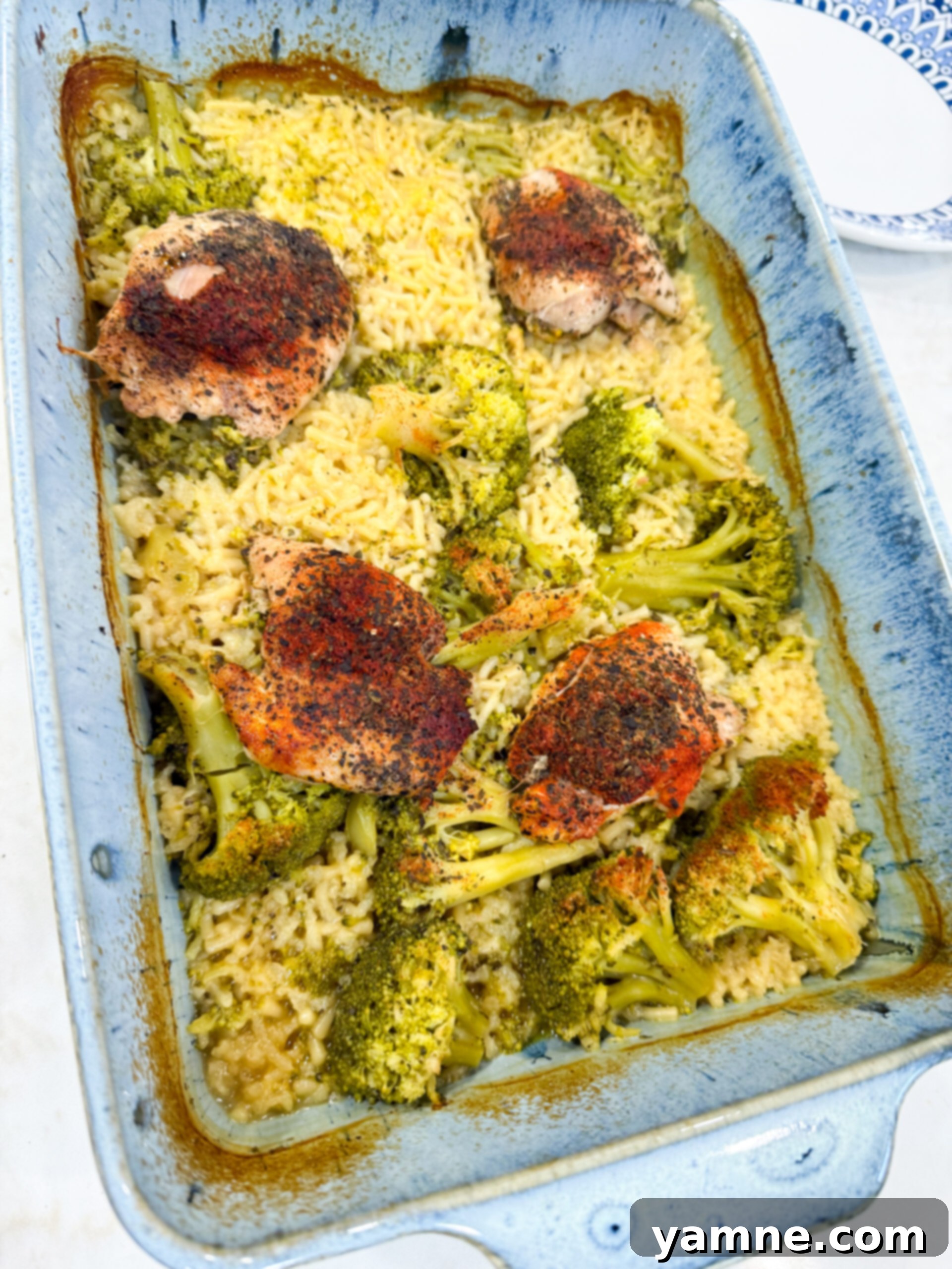 Chicken broccoli Rice-A-Roni casserole baked in one dish. An easy chicken broccoli casserole made with Rice-A-Roni and simple ingredients.